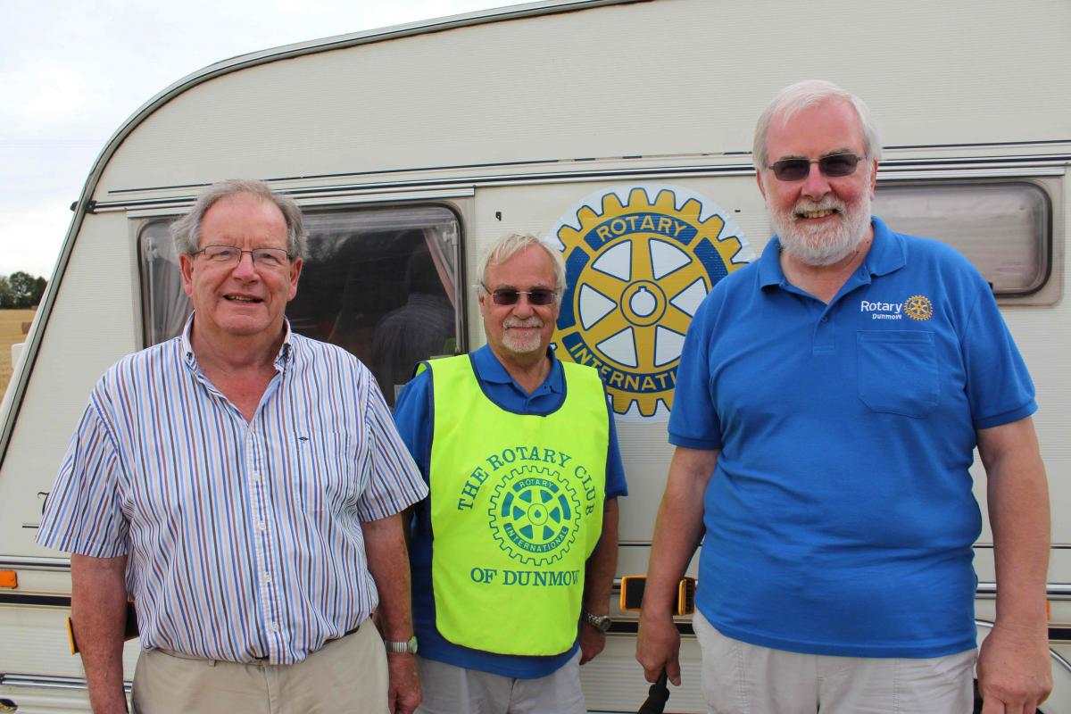 Members of the Dunmow Rotary Club organising the event.