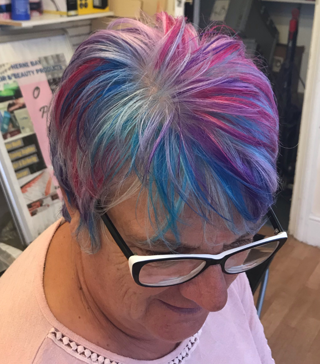 President Pats Hair Colour Challenge - June is Multicoloured Final one - 