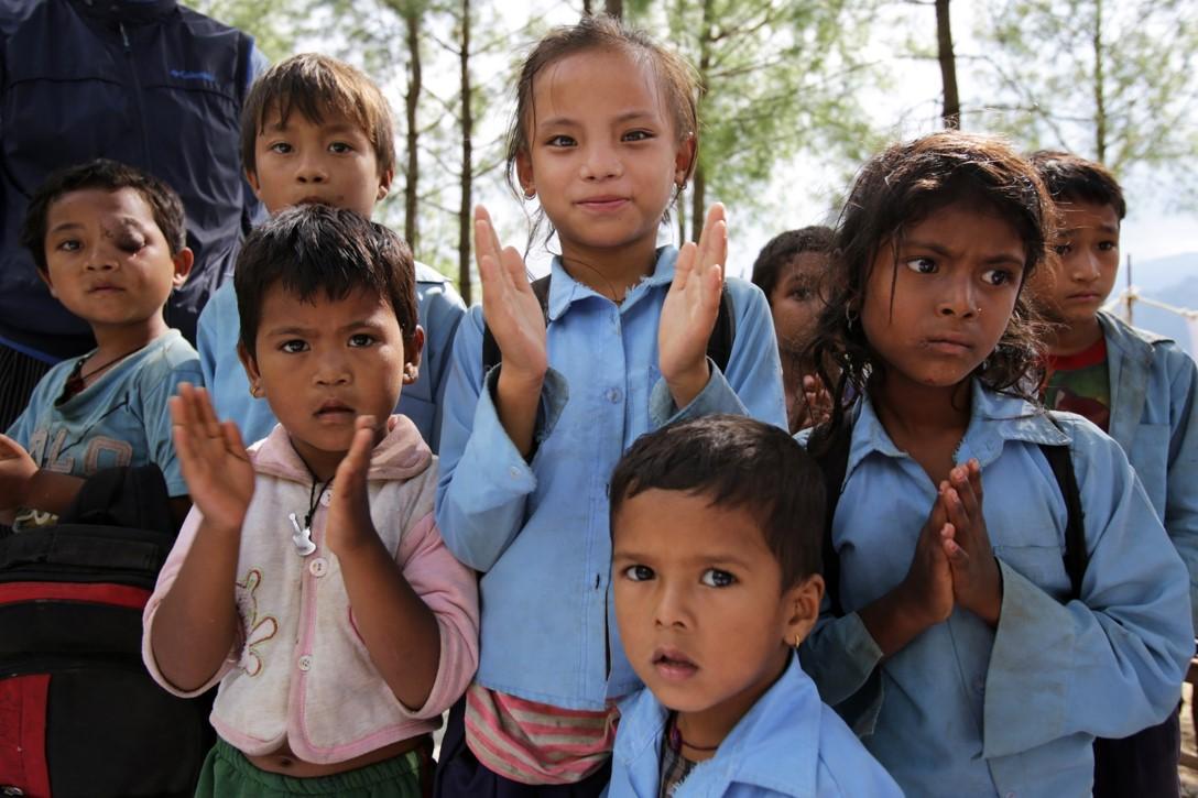Re-building a school in Nepal
