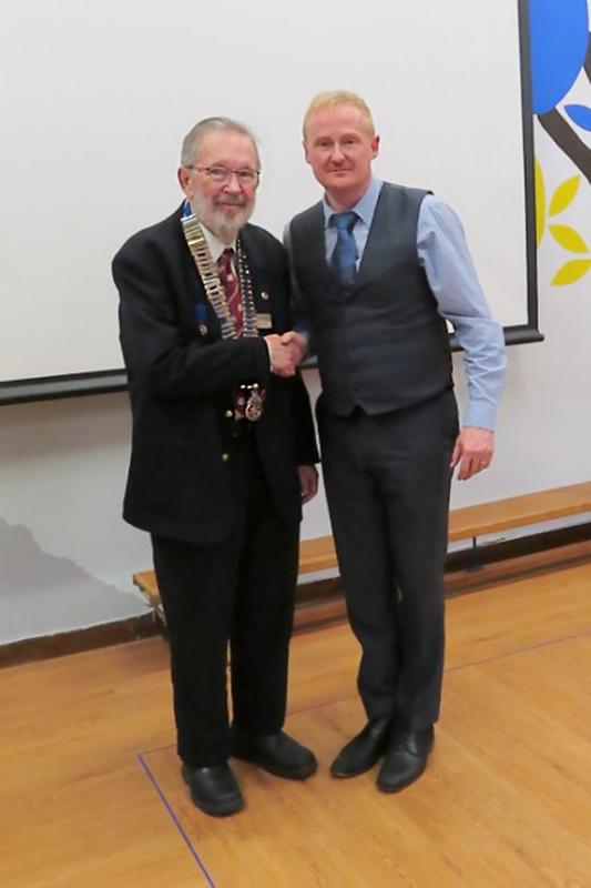 President Michael Ginn and Head Teacher Michael Wade