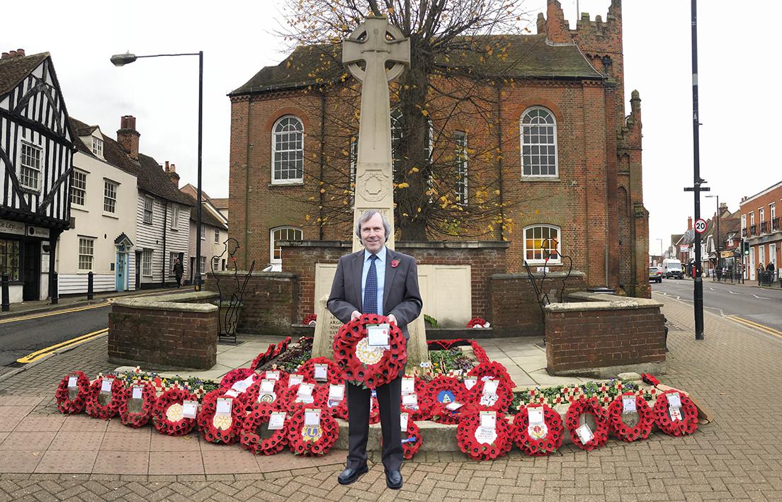 In Front of the War Memorial