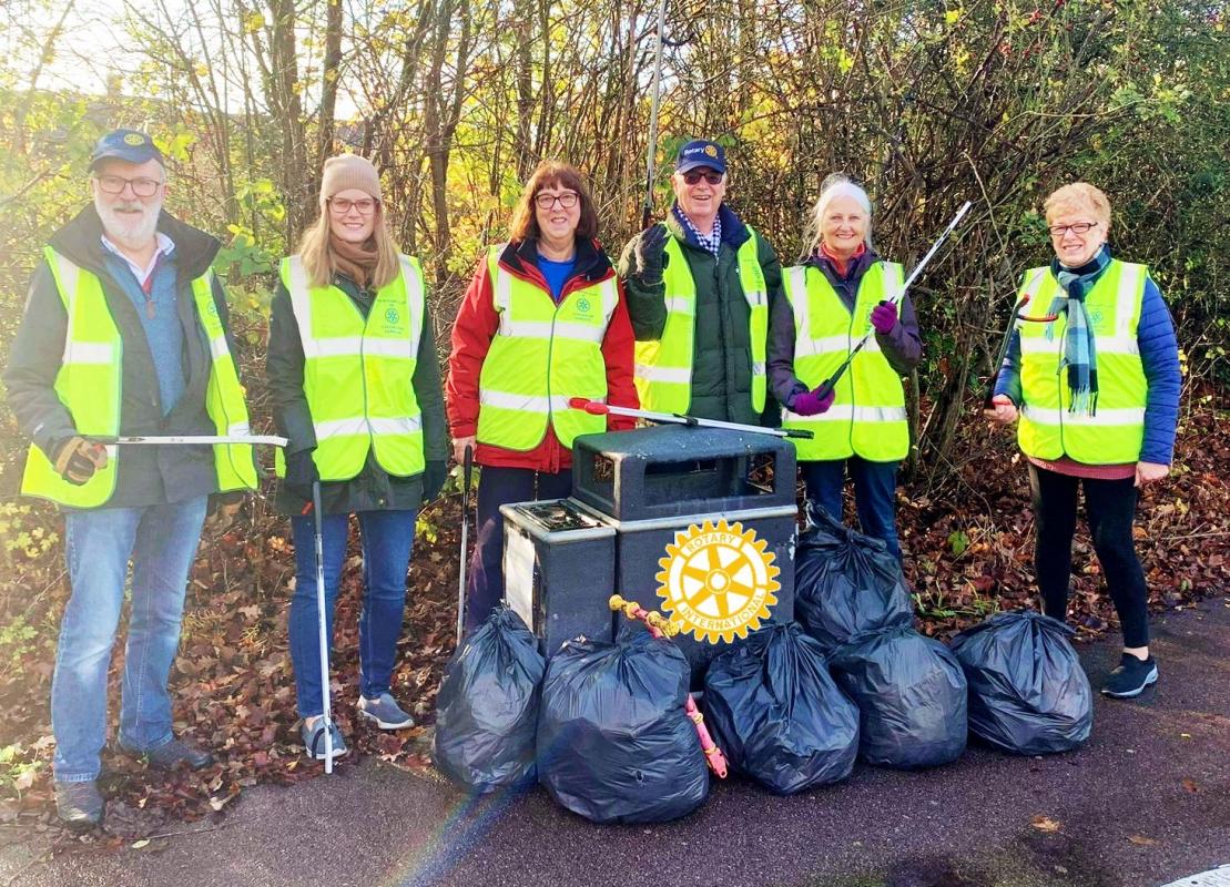 Having fun at our November Litter Pick