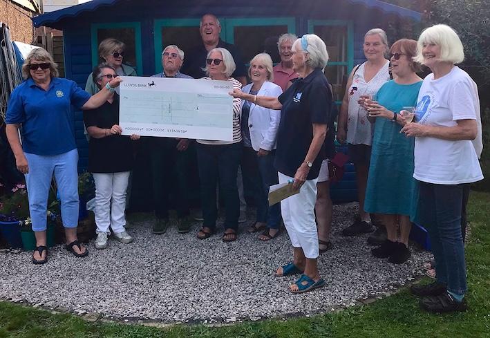 Cheque presentation to Dementia Friendly Purbeck