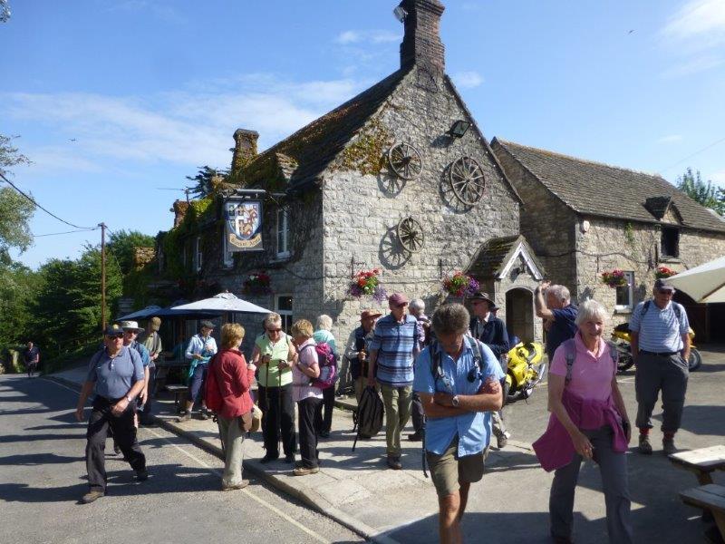 Club members and partners on a walking holiday in June
