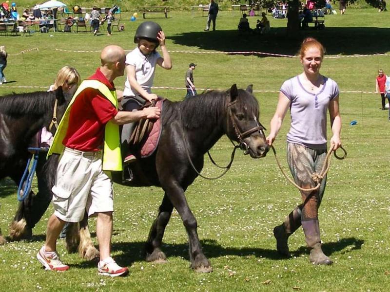 Horse Riding is very popular with the children 