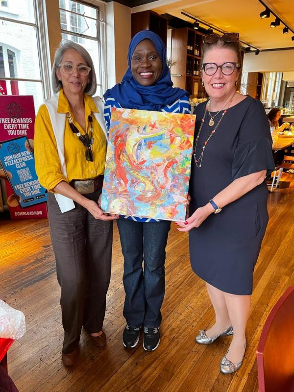 Artists for Peace Donate Paintings to Laptops for Ukraine