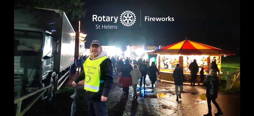 St Helens Rotary President at our last event 2021