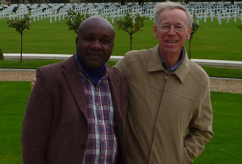 Sep 2014 Peace Scholar visits the American Cemetery - Cambridge - Philip