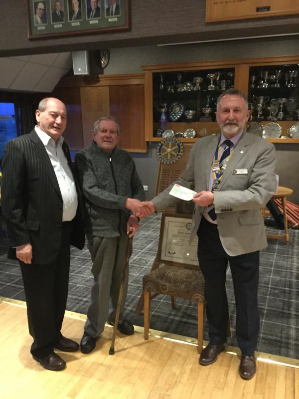 Douglas Fisher gives £600 to RC of Furness