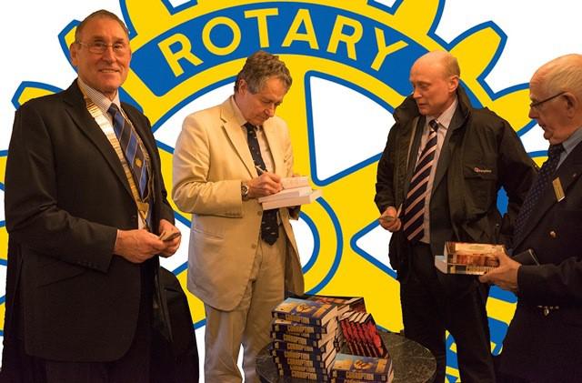 President Martin Ross with speaker Paul Henke, V.P. David Paterson and Alex Galloway