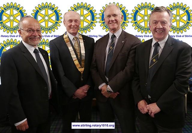 V.P. Peter Mehta, President David Paterson, Past President Dr John Rankin and J.V.P. Alan Rankin