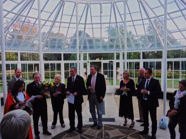 Members in conservatory