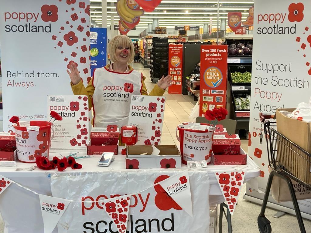 Poppy Scotland stall 