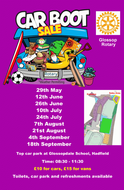 Car Boot Sales 2022 Rotary Club of Glossop