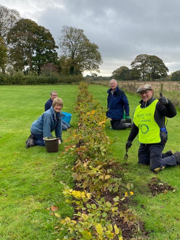 Team in action at Poulton Hall