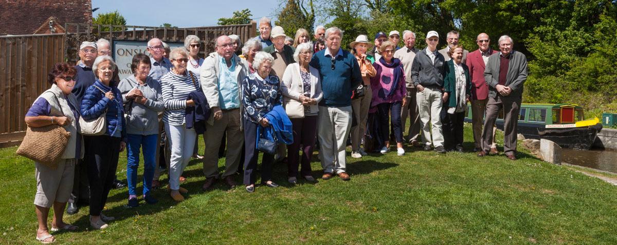 Happy Rotarians and guests on the Presidents day out