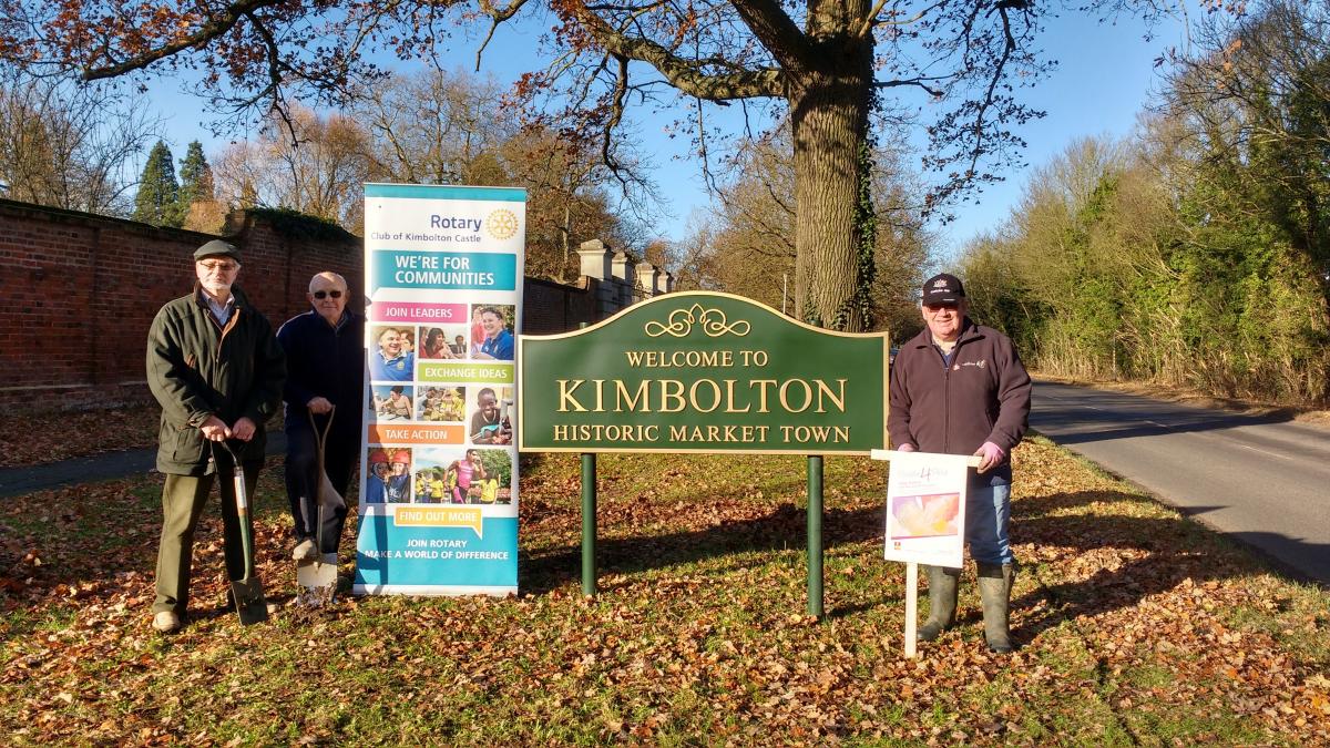 Planting purple crocuses to raise awareness of the drive to eradicate Polio.
