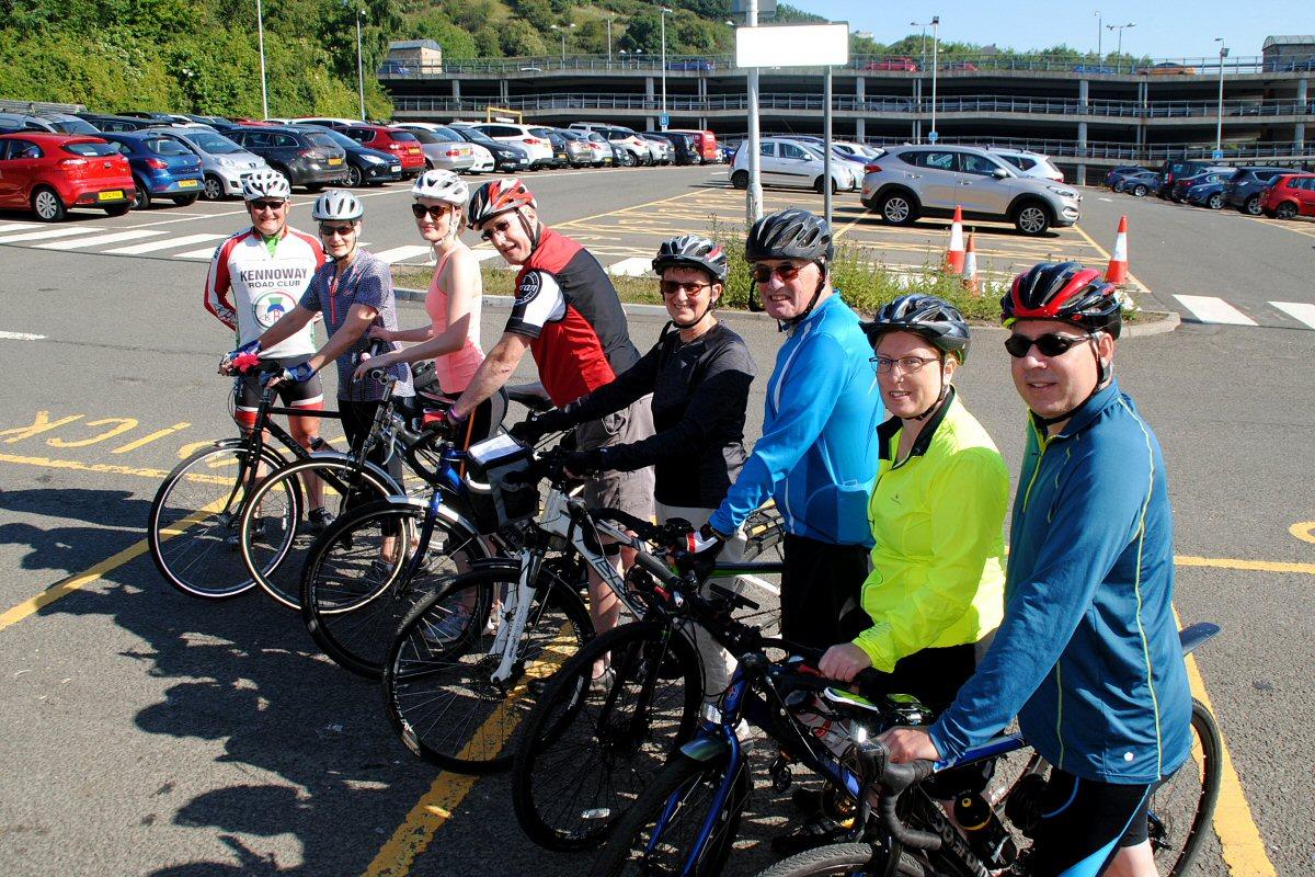 Lining up for the start at Ferrytoll on Sunday 1st July 2108