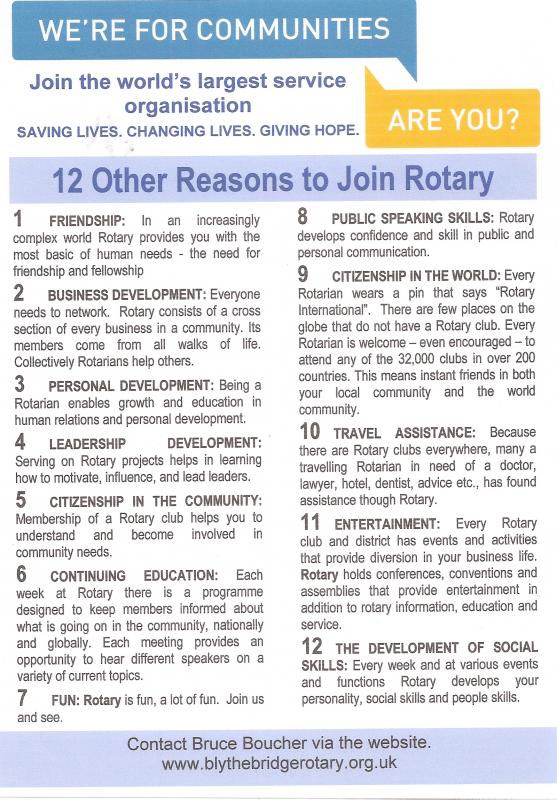 12 Reason for Joining Rotary