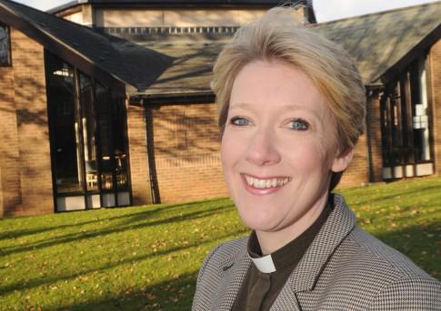 Revd Jo Stephens vicar at Hucknall’s St Peter and St Pauls
