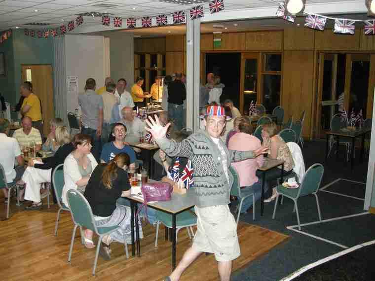 Royal Beer Festival at Mere Brow Village Hall - Customers having fun at the first Annual Royal Beer Festival