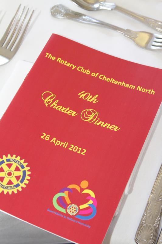 Cheltenham North Charter Anniversary Dinner 26th April 2012 - 