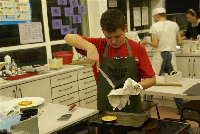 A young competitor shows concentration