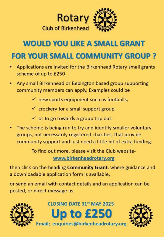 Small Grants info image