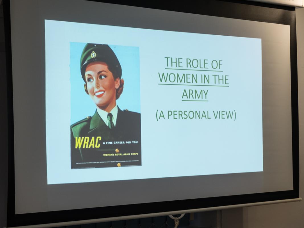 Women in the Army a talk by Sue Ryding - Headline image