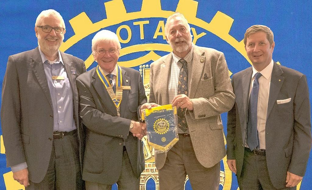 Alan Bradshaw, President Sandy Farquharson, Bruce Deadman, Past President Derek Anderson