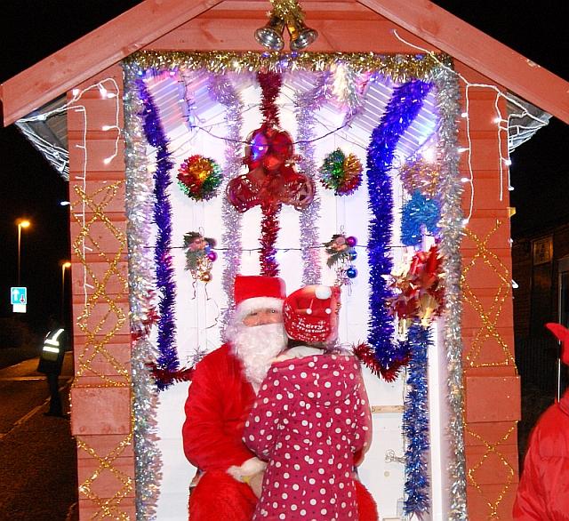 Santa in his grotto