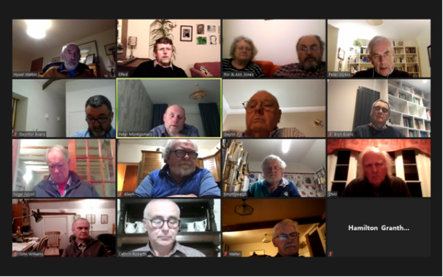 A Screen Shot of members enjoying the talk via Zoom