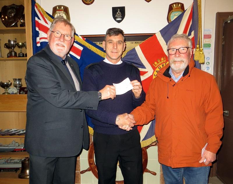 Hull Santa Run donation to Hull Sea Cadets