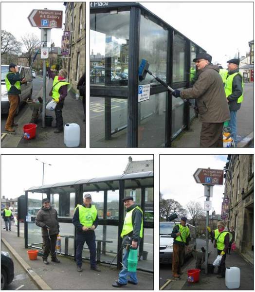 Buxton Rotarians join other volunteers for the Buxton April Spring Clean