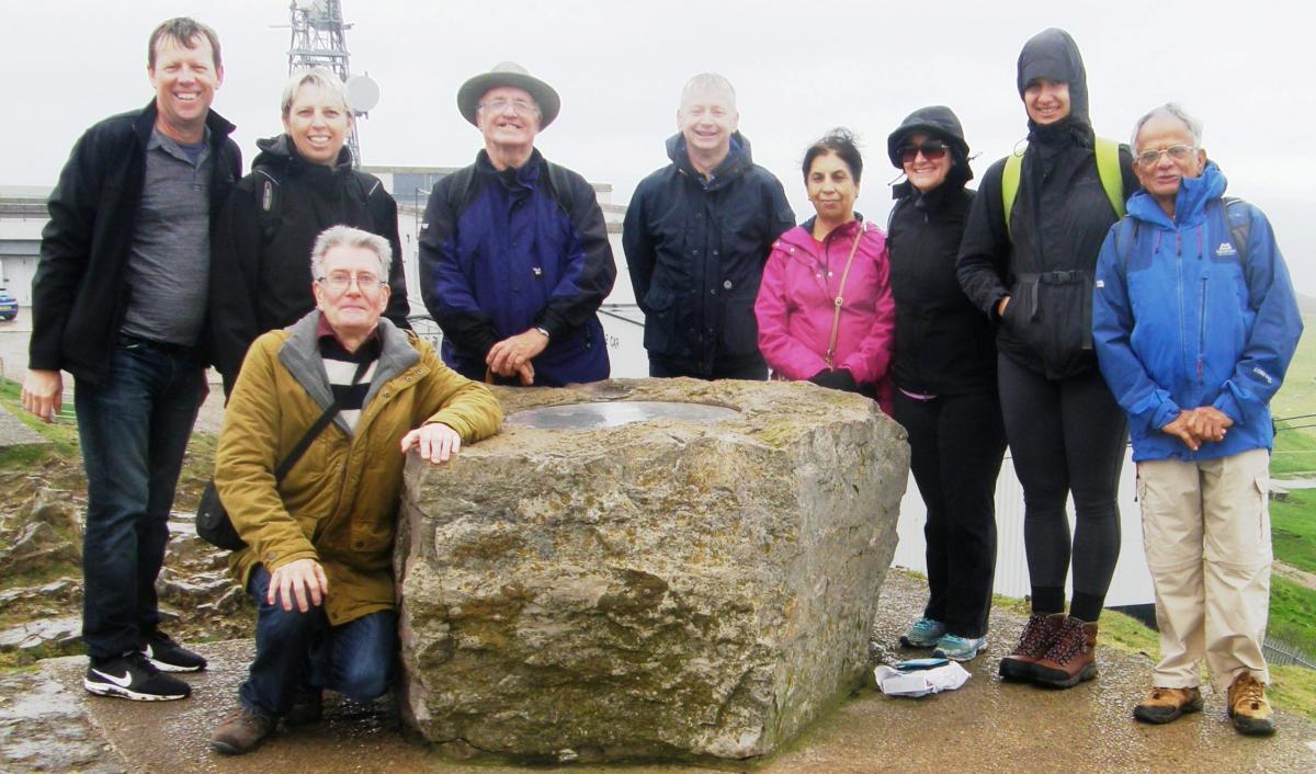 A break for Australian visitors included a walk up the Great Orme...albeit in untypical Welsh weather!