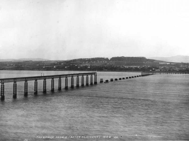 The bridge after the disaster.