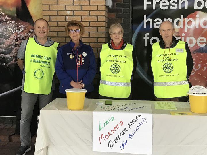 Collecting at Tesco Extra Store, Bidston