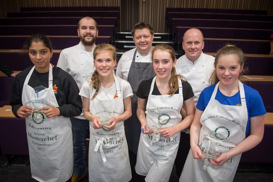 2015 Masterchef Competition - The four finalists and judges