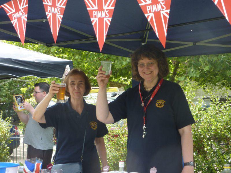 Running the Pimms Tent at East Twickenham Fair - Another fundraiser for the club.