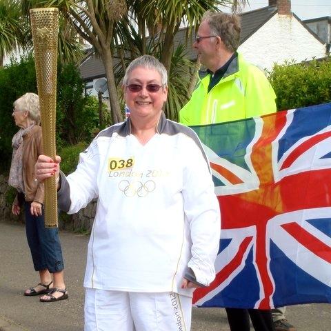 Olympic Torch at Laurence Osborne's - 