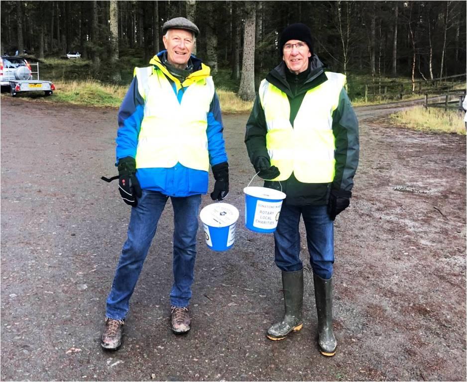 Graham and Bob on site at Tyrebagger Forest. 