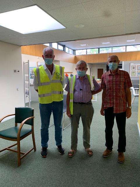 Nigel, Tim and Hywel on duty on Thursday