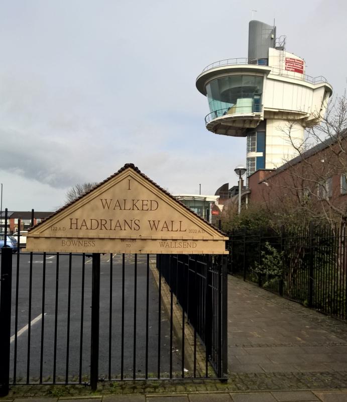 Start of Hadrians Wall Walk at Wallsend