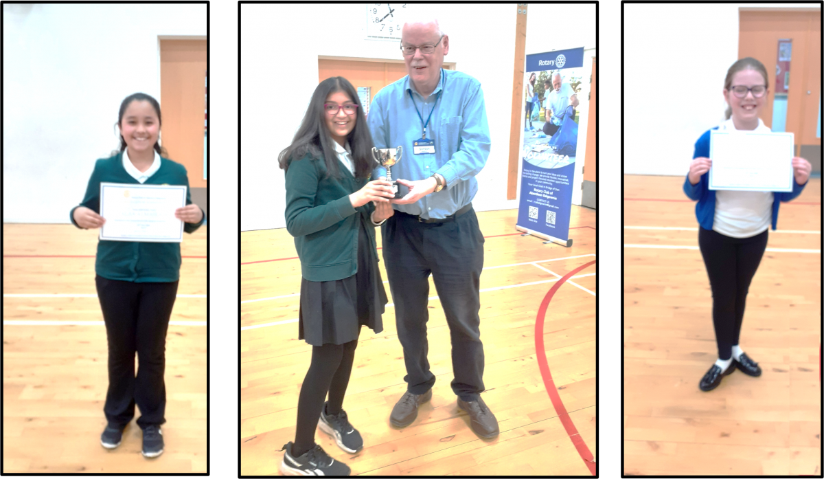 Top three winners