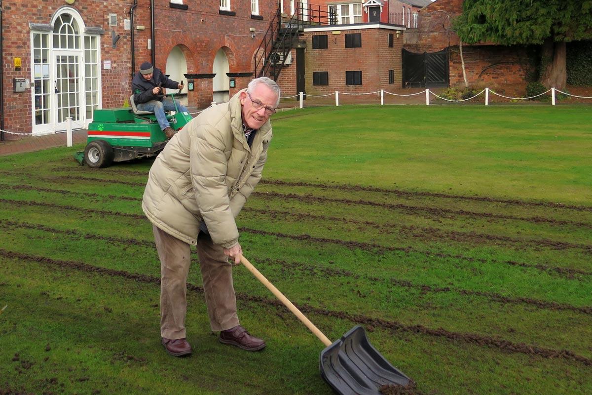 David Parry-Jones sweeps up!