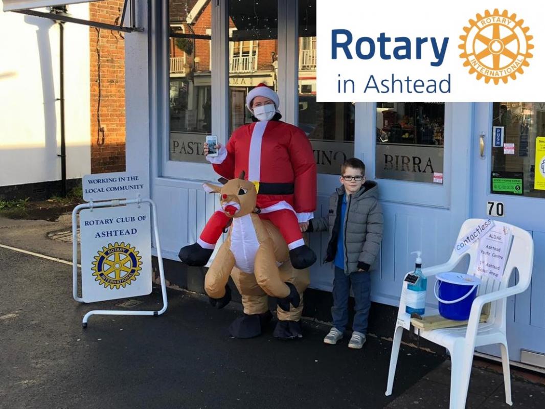 Annual Christmas collections around the shopping areas of Ashtead.