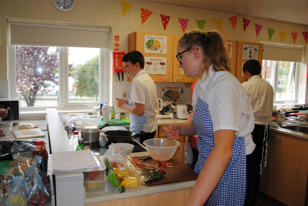 Young Chef 2017 - 18 - Some of the students at work