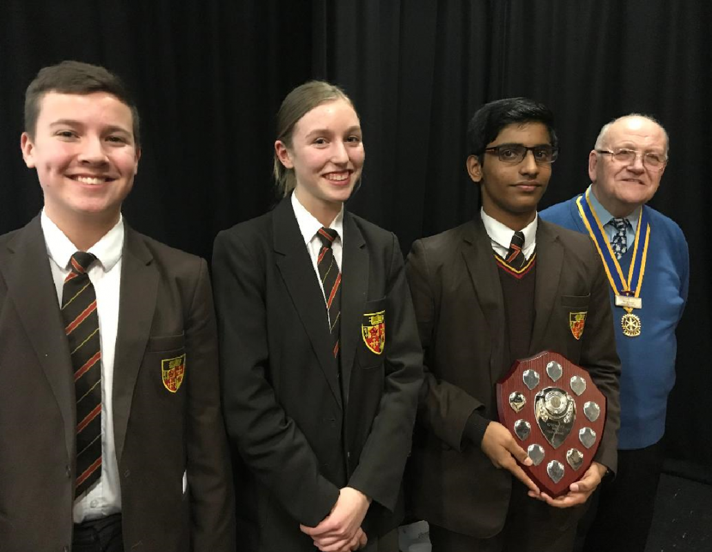 Youth Speaks Success - Winners of the 'Senior' section - St. Peter's RC High School with their Speech on the subject of 'A Work of Art'.
