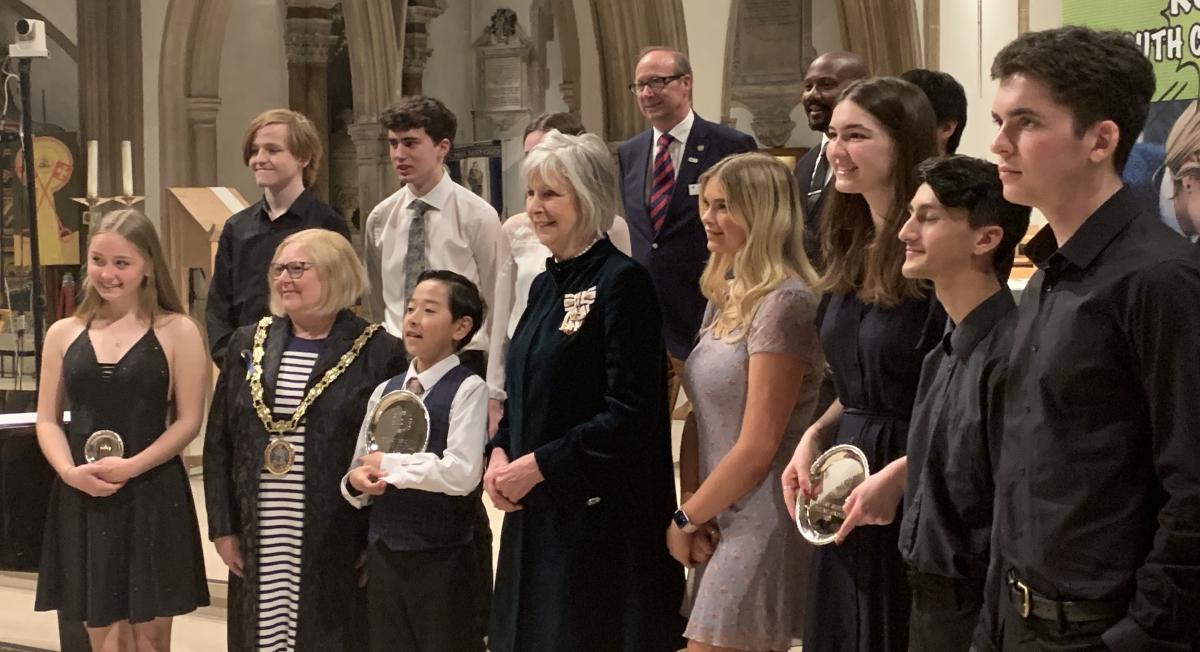 Ethan Ng & Libby Simmons received their awards from the Lord Lieutenant of Essex & the May of Chelmsford