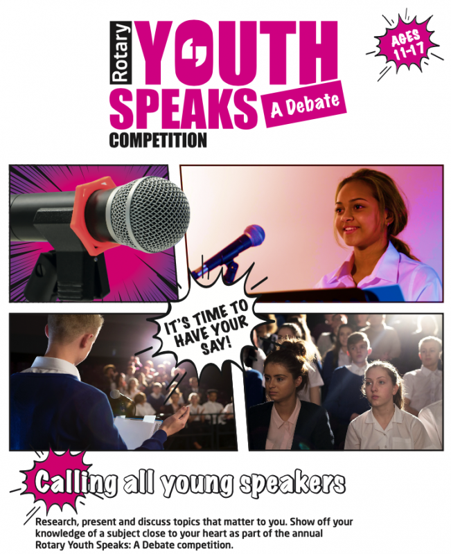 District Youth Speaks competition Rotary Club of Dunmow
